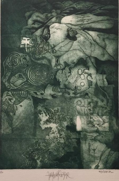 Jacques Henri Roger, equinoxite, o.J., Radierung 3/50, 35x24,5cm, 300,-€, Galerie Stexwig