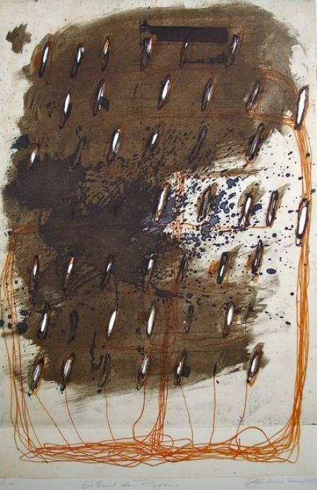 Otto Beckmann, Geburt des Regens, 2009, Farbradierung e.a., 50x37,5cm, 360,-€, Galerie Stexwig