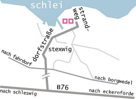 Anfahrt zur Galerie Stexwig an der Schlei